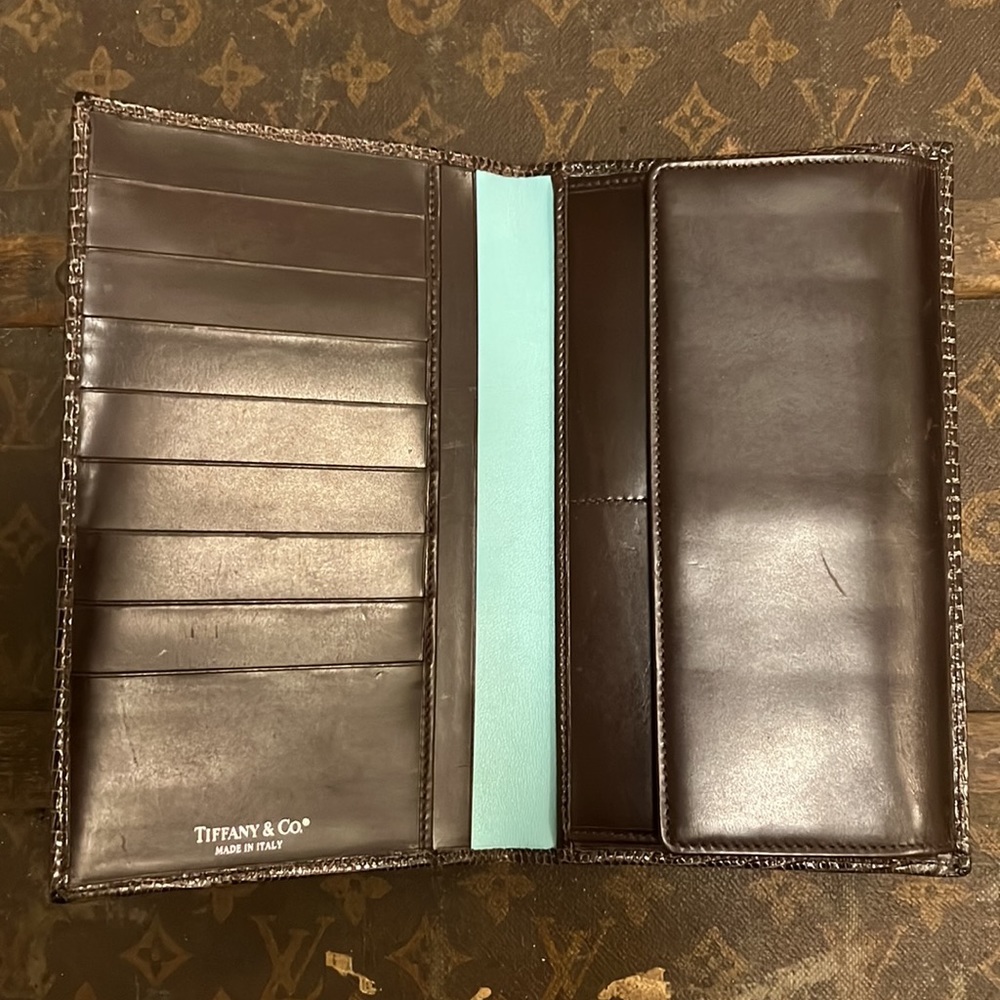 - SOLD - TIFFANY & CO Lizard Travel Wallet - Picture 2 of 16